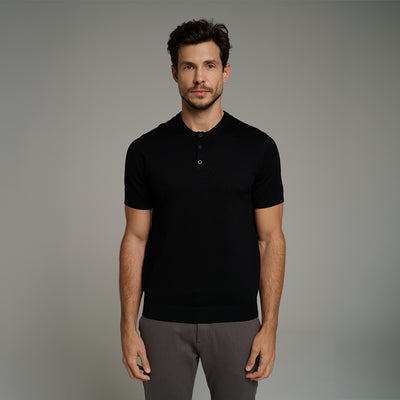 Camisa Henley Tricot Minimal