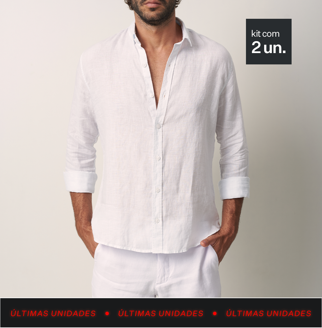 Kit 2x Camisa de Linho - R$398,95 cada
