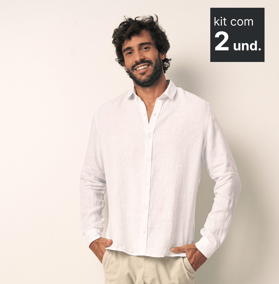 Kit 2x Camisa de Linho - R$472,34 cada - Minimal Club